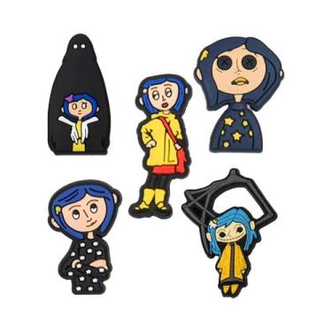 Imagem de Pingentes De Sapato Coraline Secret Door Cartoon, Conjunto De 5-25 Peç