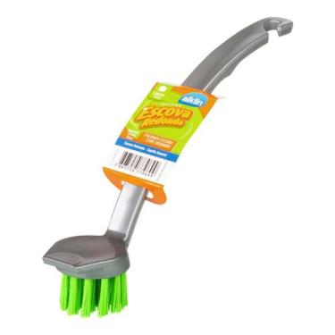 Imagem de Escova de Limpeza Alklin Redonda Cabo Ergonômico e Limpeza Perfeita