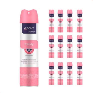 Imagem de Kit com 12 - Desodorante Aerossol Above Candy Feminino 150Ml