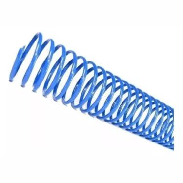 Imagem de Espiral para Encadernação Azul 07 mm para 25 folhas 100un - Cassmar 