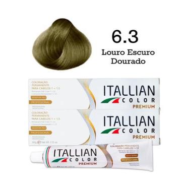 Imagem de 2 Unidades Coloração Itallian Color 6.3 Louro Escuro Dourado - Itallia