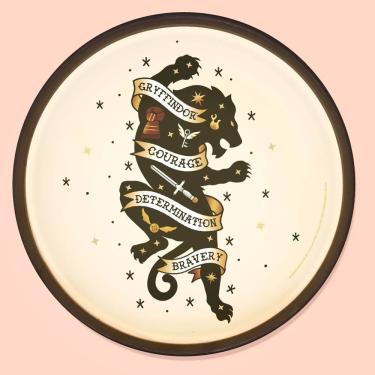 Imagem de Luminária de Parede Tattoo Gryffindor Tpc com Luz LED Inclusa e Decoração Temática Vermelho Bivolt 110-220V