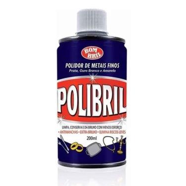 Imagem de Polidor de Metais Polidor Polibril 200ML para Brilho Instantâneo em Superfícies Metálic...