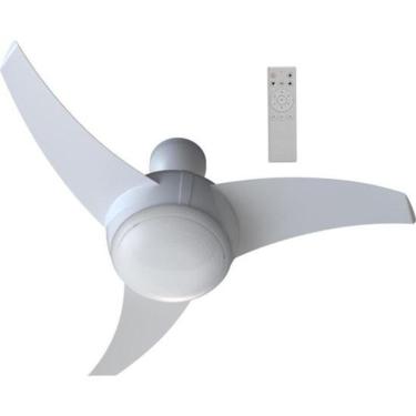 Imagem de Ventilador de Teto Ventisol 30W 3 Pás Branco Vortice com Luminária LED e Controle Remoto Bivolt