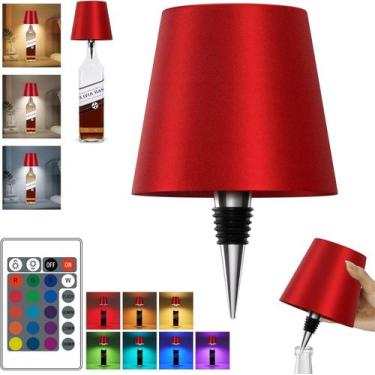 Imagem de Lâmpada de garrafa sem fio SOUDFK 2025 RGB LED com controle remoto
