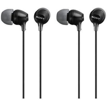 Imagem de Fones de Ouvido Sony MDREX15LP (Pretos) - Pacote com 2