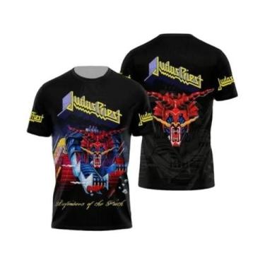 Imagem de Camisetas Estampadas Masculinas E Femininas Judas Priest Firepower Hea