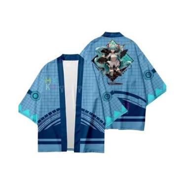 Imagem de Capa De Kimono Impressa Em 3D Anime Chuyin, Cardigã Com Manga Três Qua