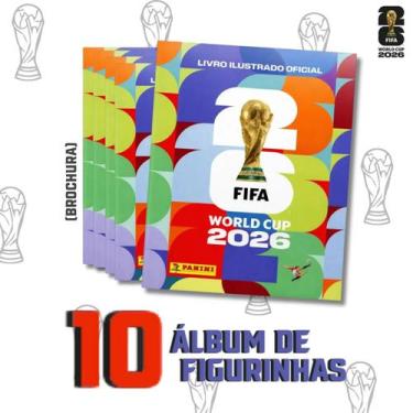 Imagem de 10 UNIDADES ÁLBUM DE FIGURINHAS COPA DO MUNDO OFICIAL FIFA 2026 Capa B