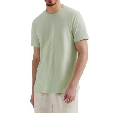 Imagem de Camiseta Masculina Hering MC Regular Verde - 0201WM1EN, P, Rosa
