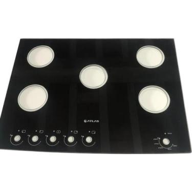 Imagem de Mesa Vidro Para Fogão Atlas Mônaco Top Glass 5 Bocas Original