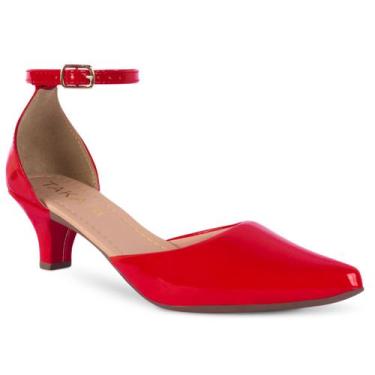 Imagem de Sapato scarpin salome feminino salto baixo bico fino r2.28 - Renovei, 