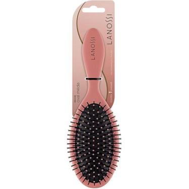 Imagem de Escova de Cabelo Raquete Oval Soft Lanossi Beauty & Care  Desembaraço 