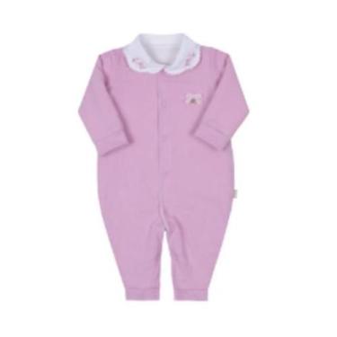 Imagem de Macacão Bebê Menina Térmico Duplo Forrado Pelo Paraiso 14518, Rosa, G 