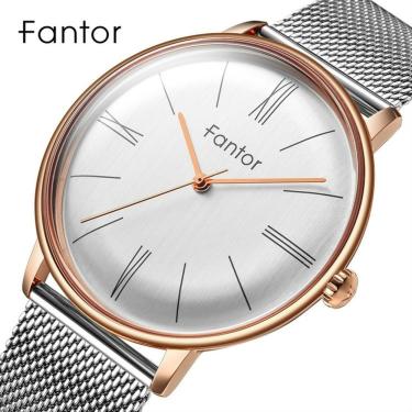 Imagem de Relógio Masculino Analógico Wf1002g à Prova D'água Ouro Elashopp Estilo Elegante para U...
