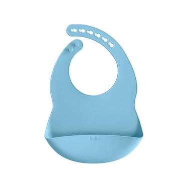 Imagem de Babador de Silicone com Bolso Buba 15639, Azul