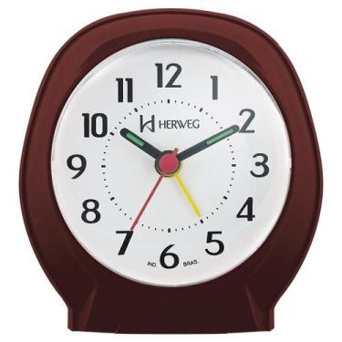 Imagem de Despertador Quartz Herweg Ref: 2634-304 Marrom