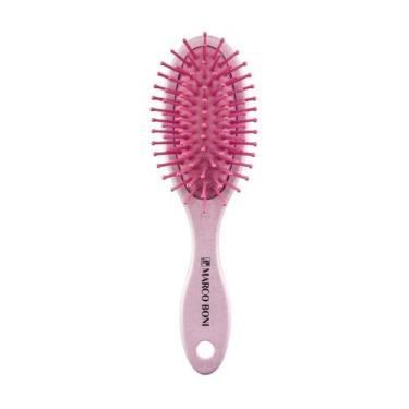 Imagem de Escova De Cabelo Pequena Feita Com Palha De Arroz Marco Boni, Rosa