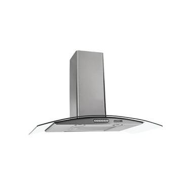 Imagem de Coifa de Parede Nardelli Vidro Curvo Duto Slim 80cm Inox com LED 550m³-h 220V