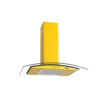 Imagem de Coifa de Parede Nardelli Clean Vidro Curvo 75cm com Led 3 Velocidades Amarelo 110V