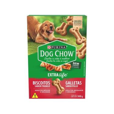 Imagem de Biscoito para Cachorro Dog Chow Frango - Adulto 500g, 500g