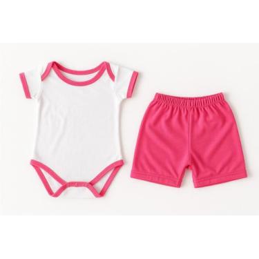 Imagem de Kit Body Bebê com Tapa Fralda em Malha Suave 100% Poliester  Conforto 