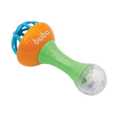 Imagem de Chocalho Baby Shake Verde E Laranja 11854 - Buba
