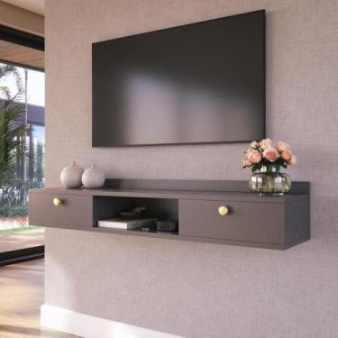 Imagem de Penteadeira Rack Suspenso Beauty 2 Portas Elegante Para Quarto ou Sala