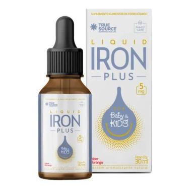 Imagem de True Liquid Iron Plus Morango 30ml Suplemento com Ferro