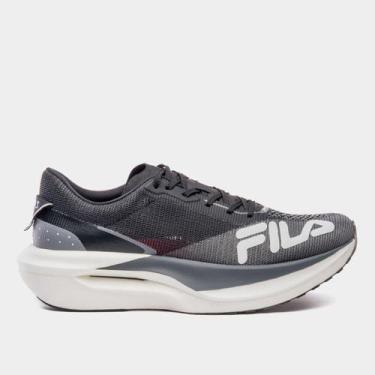 Imagem de Tênis Fila Racer Carbon 3 Feminino, Preto, Cinza, 36