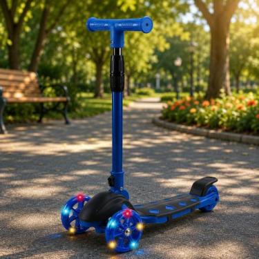 Imagem de Patinete Infantil Speed Fun com Luzes de LED e Guidão Ajustável - IMPO