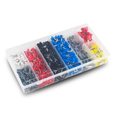 Imagem de Kit Com 1200 Conector Terminal Tubular Ilhós - Hand Tools - Genérica