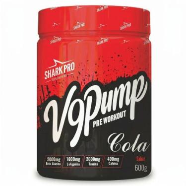 Imagem de Pre Treino V9 Pump 600g Cola - Shark Pro - SharkPro