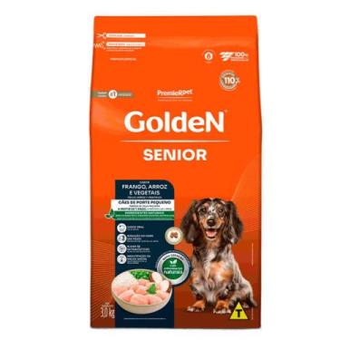Imagem de Ração Golden Fórmula Mini Bits Para Cães Sênior de Porte Pequeno Sabor