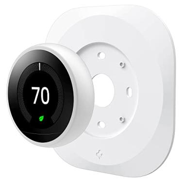 Imagem de Spigen Placa de Parede projetada para Google Nest Learning Termostato - Branco Fosco