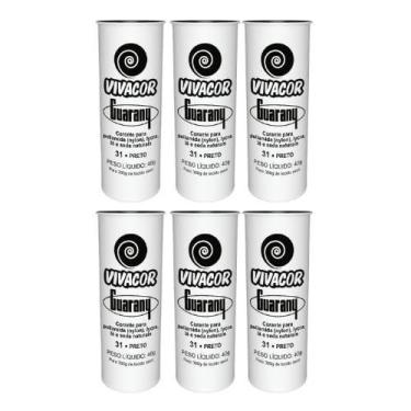 Corante Xadrez Bisnaga Pigmento Líquido 50ml Preto 6u