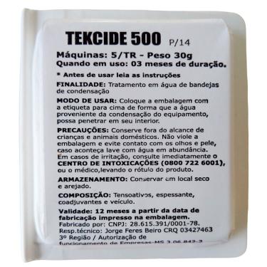 Imagem de Kit 25 Pastilhas Bactericida Tekcide 500 P-14 30g para Refrigeração