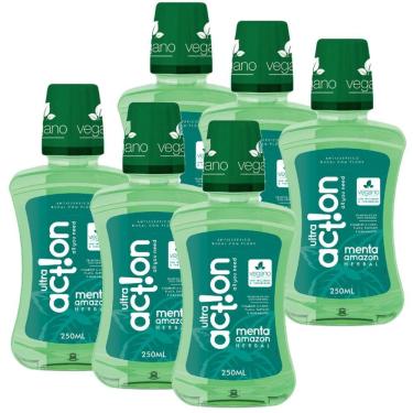 Imagem de Kit Antisséptico Bucal Ultra Action Menta Amazon 250ml com 6 unidades