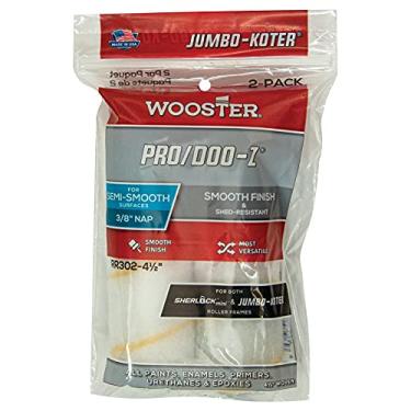 Imagem de Wooster Pincel RR302-4 1/2 RR302-4-1/2 Jumbo-Koter Pro/Doo-Z Rolo de 9,5 cm, pacote com 2, 4-1/2 polegadas, 4,5 polegadas