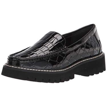 Imagem de Donald Pliner Mocassins femininos Hope, sapatos sem cadarço, mocassins confortáveis para uso diário, Preto, 37