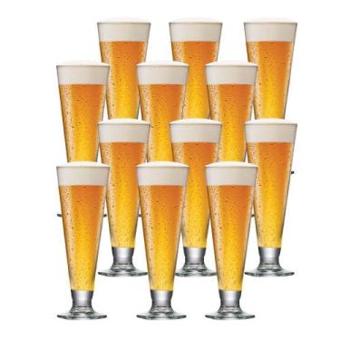 Imagem de Taça De Cerveja De Cristal Tulipa Reta 300ml 12 Pcs - Ruvolo