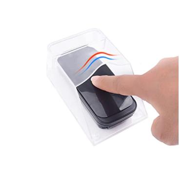 Imagem de ZUYOOK Capa de campainha impermeável para PC, campainha sem fio transparente à prova de chuva caixa à prova de respingos (campainha não incluída) para campainha protetora (1 pacote