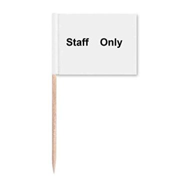 Imagem de Marcador de palito de dente com padrão de símbolos pretos apenas para decoração de festa