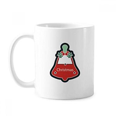 Imagem de Sinos de Natal Caneca Ícone de Desenho Animado de Natal Cerâmica Copo de Porcelana de Café Utensílios de Mesa