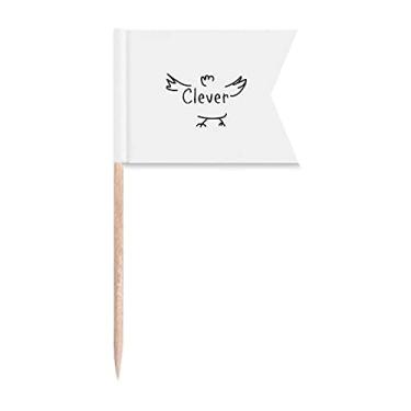 Imagem de Chiken Papel Art Deco Presente Moda Palito Bandeiras Marcação para Bolo Festa Prato de Queijo