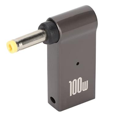 Imagem de Adaptador USB C fêmea para macho DC, adaptador PD tipo C de 100 W para porta de carregamento de laptop de 4,0 x 1,7 mm, adaptador PD de carregamento rápido, ângulo de 90 graus para dispositivo de porta de carregamento de 4,0 x 1,7 mm