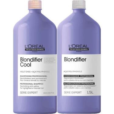 Imagem de Kit Loreal Blondifier 1500ml  - Shampoo Cool E Condicionador - L'oréal