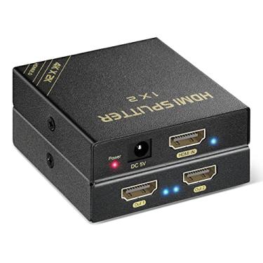 Imagem de HBAVLINK Divisor HDMI 4K 1 em 2 saídas 60Hz- HDCP 2.2/2.3 Bypass, HDR, Dolby Atmos/DTS5.1/7.1 - Compatível com PS5/PS4/PS3, Apple TV, Xbox, Cable Box, Roku Stick, etc.