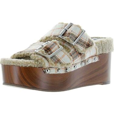 Imagem de Jessica Simpson Cyriss Sandália plataforma feminina confortável com bico aberto, Leve e natural., 38