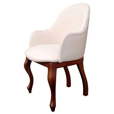 Imagem de Poltrona Decorativa Bárbara tecido linho bege - Poltronas do Sul